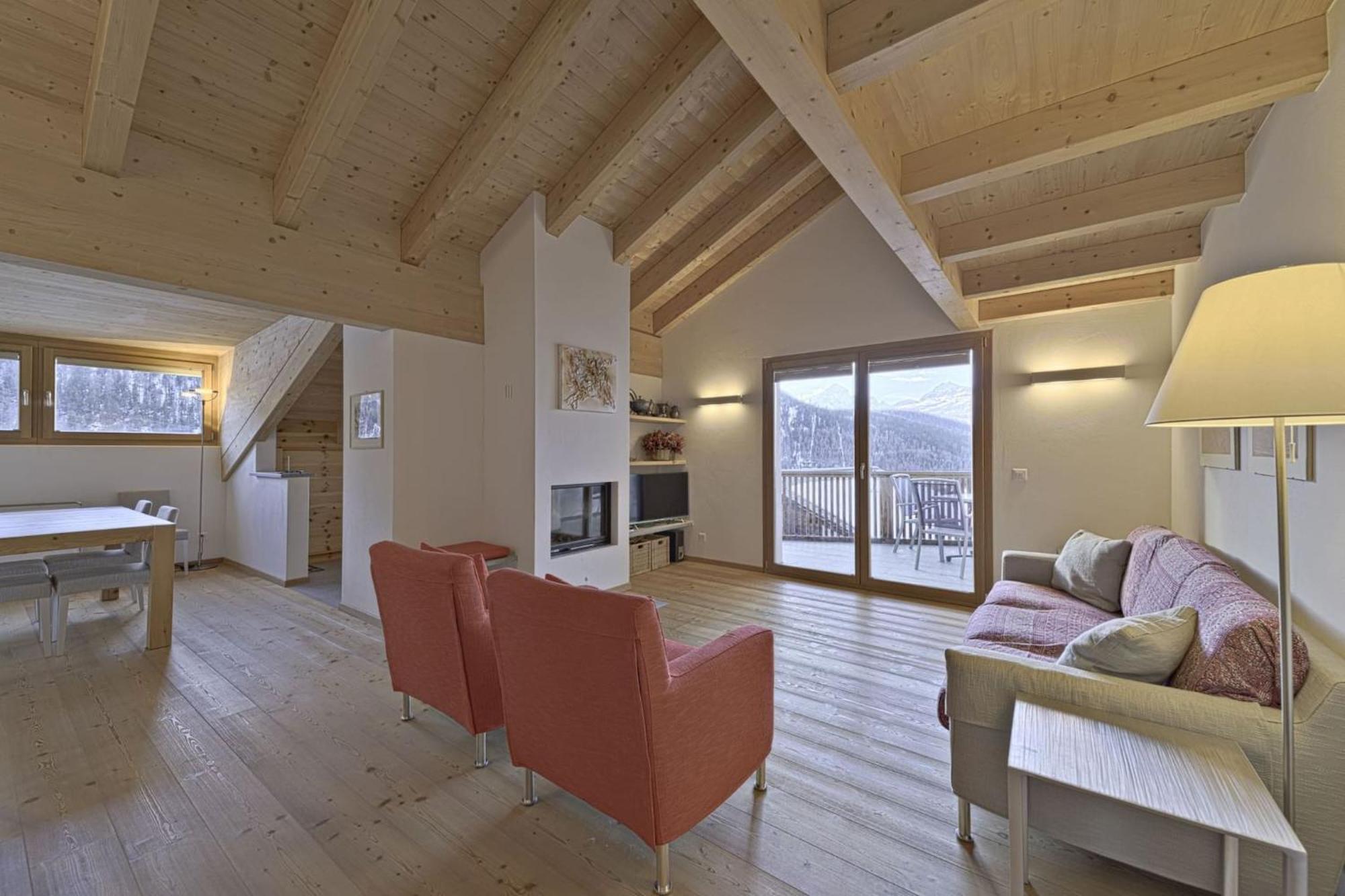 Ferienwohnung Chesa Piz Chalchagn - Pontresina Exterior foto